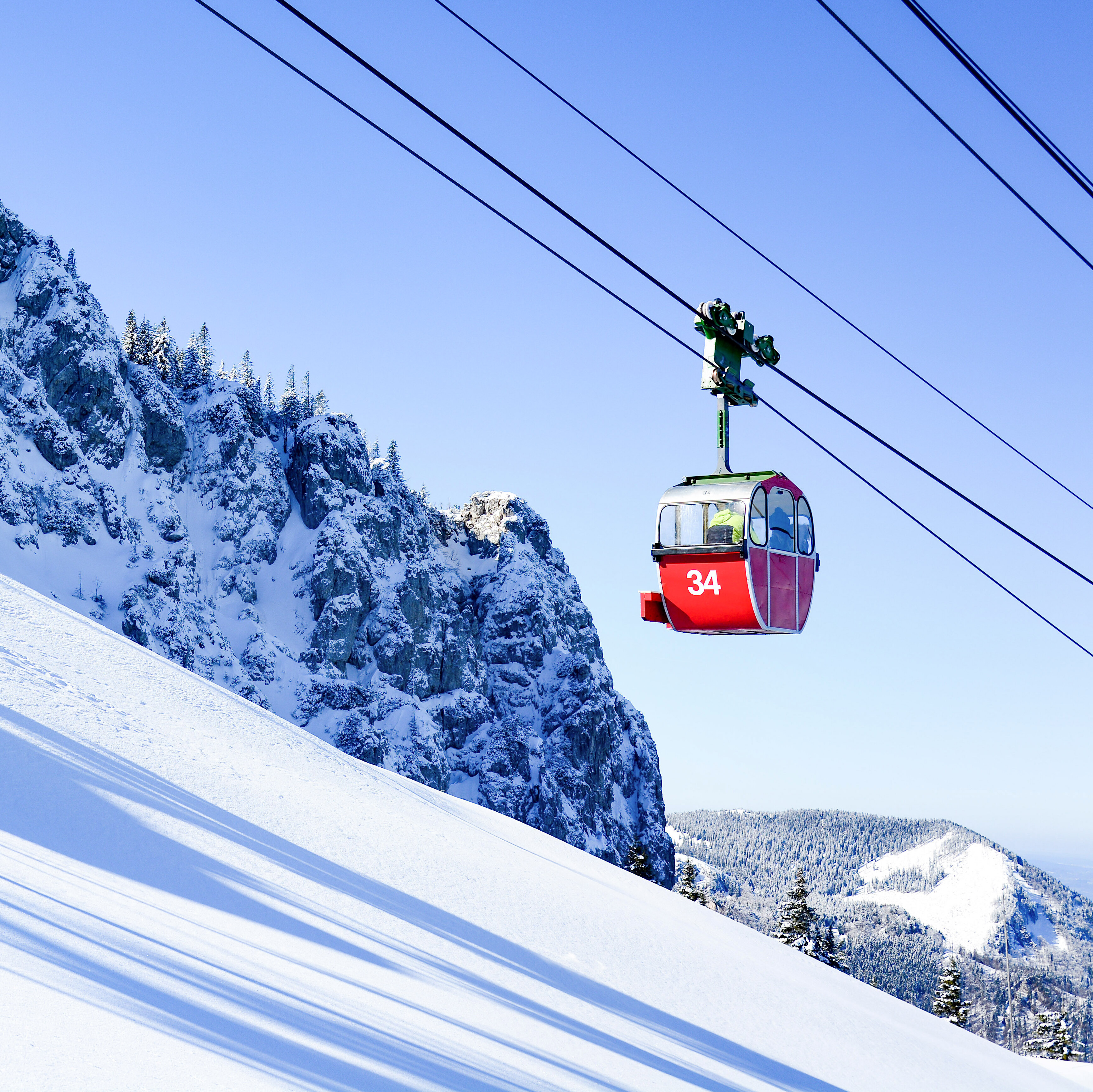 Kampenwandseilbahn im Winter